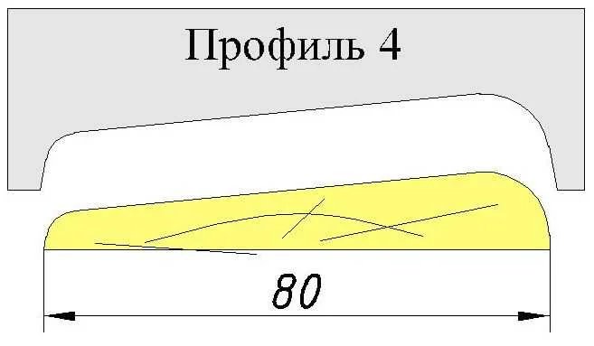 Фреза для изготовления наличника профиль 4.