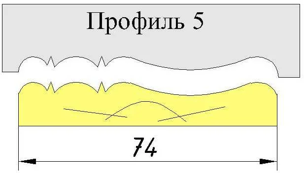 Фреза для изготовления наличника профиль 5