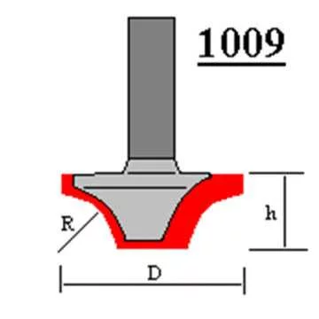 Фреза пазовая фасонная 1009
