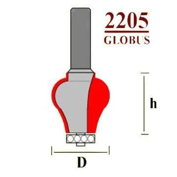 Фреза кромочная фигурная 2205